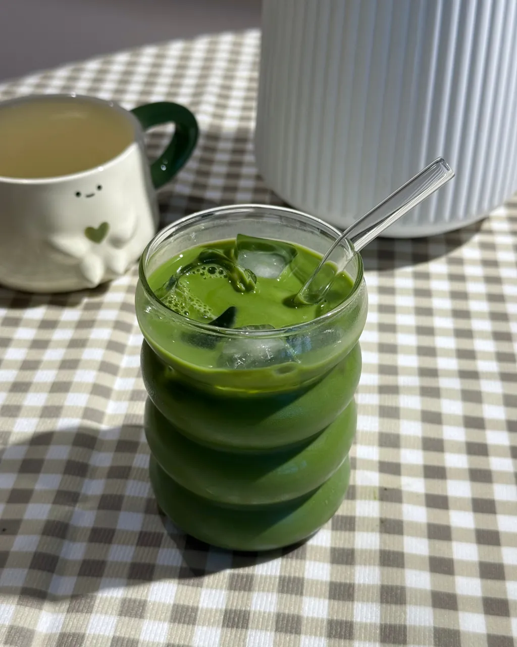 Iced matcha latte made with Chaboys ceremonial grade matcha